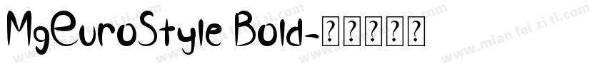 MgEuroStyle Bold字体转换
